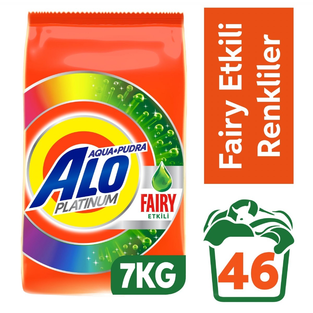 Alo Platinum 7 Kg Fairy Etkili Renkliler Aquapudra Toz Deterjan | DETERJAN  | Aykanlar Kapda
