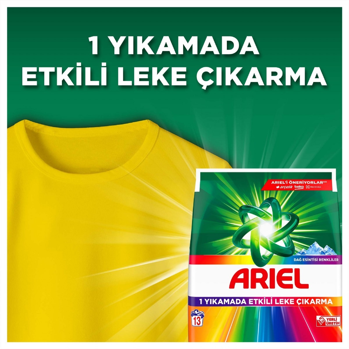 Ariel 4.5 kg Toz Çamaşır Deterjanı Parlak Renkler | TOZ DETERJAN