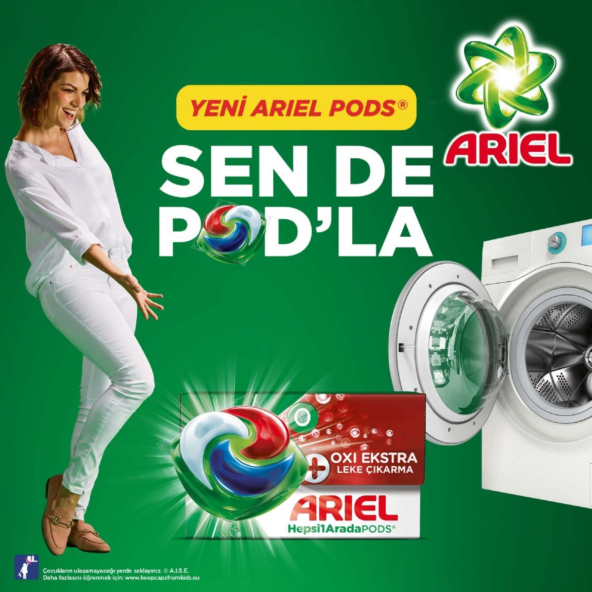 Ariel Hepsi1Arada PODS® Çamaşır Deterjanı 12 Yıkama | PODS (JEL