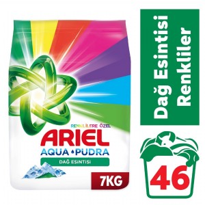Ariel 7 kg Toz Çamaşır Deterjanı Dağ Esintisi Renkliler